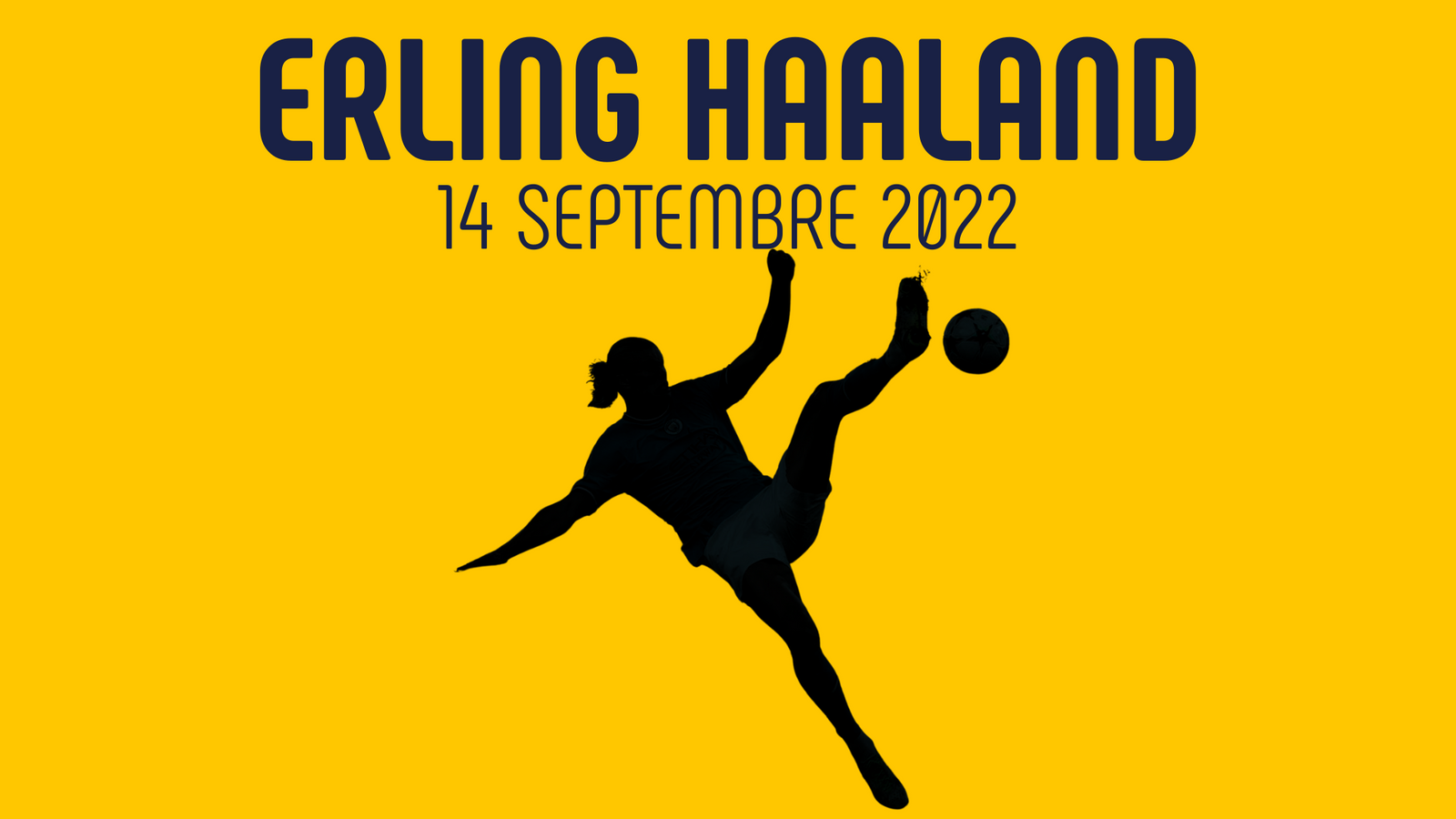 Erling Haaland réalise un geste acrobatique pour marquer contre le Borussia Dortmund à l'Etihad Stadium, 14 septembre 2022, Manchester City