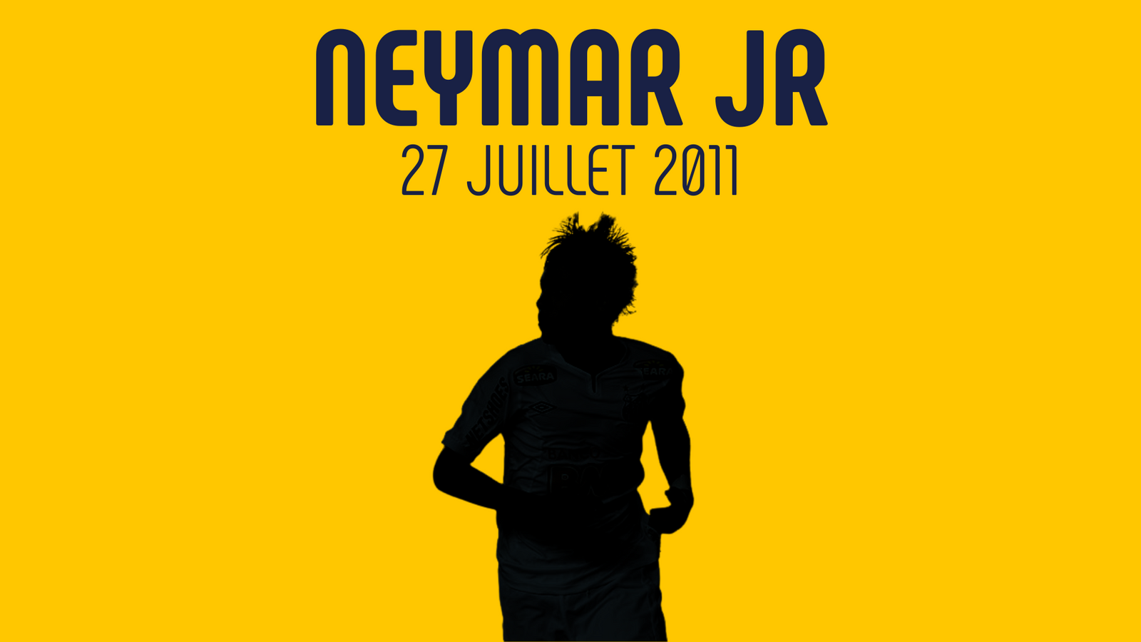 Neymar célébrant son but légendaire contre Flamengo le 27 juillet 2011 au Vila Belmiro - Prix Puskás 2011 du plus beau but de l'année