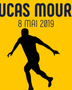 Poster de Lucas Moura encadré en noir représentant son 3ᵉ but contre l’Ajax en demi-finale de Ligue des Champions 2019, moment historique du football.