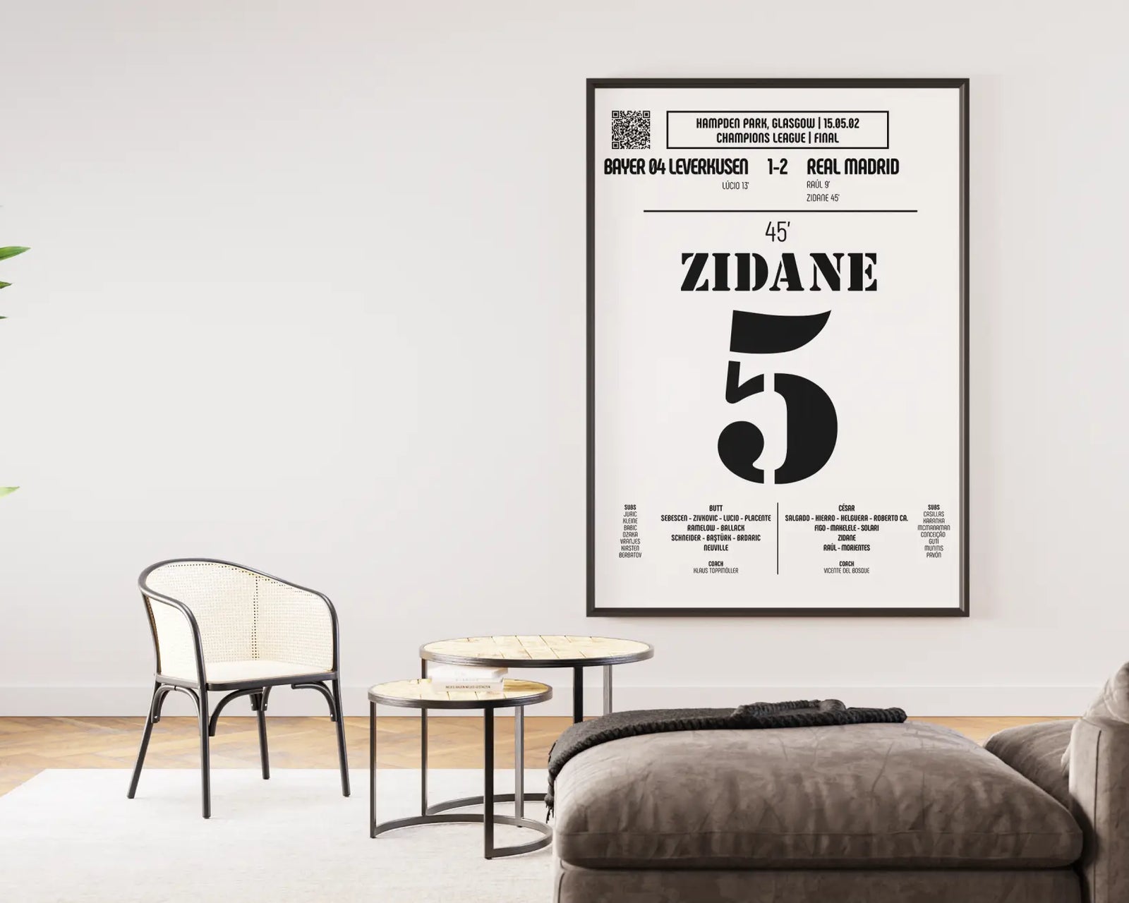 Comment intégrer un poster de football dans une déco moderne ? - Legendary Goals