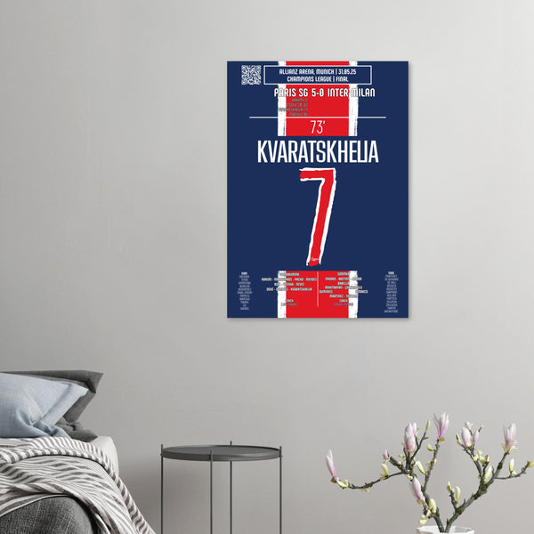 Khvicha Kvaratskhelia : La Frappe Implacable – Finale Ligue des Champions – PSG vs Inter Milan – 31 mai 2025