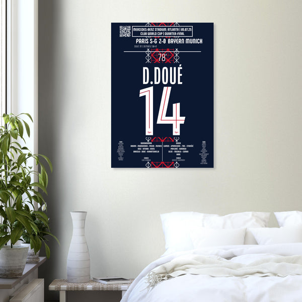 Désiré Doué : L’Éclair Décisif – Quart de finale Coupe du Monde des Clubs – PSG vs Bayern Munich – 5 juillet 2025