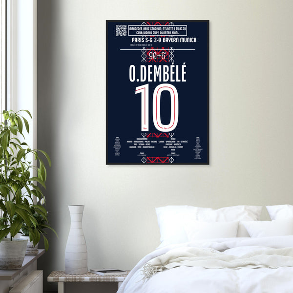 Ousmane Dembélé : Le But de la Délivrance – Quart de Finale Coupe du Monde des Clubs – PSG vs Bayern Munich – 5 juillet 2025