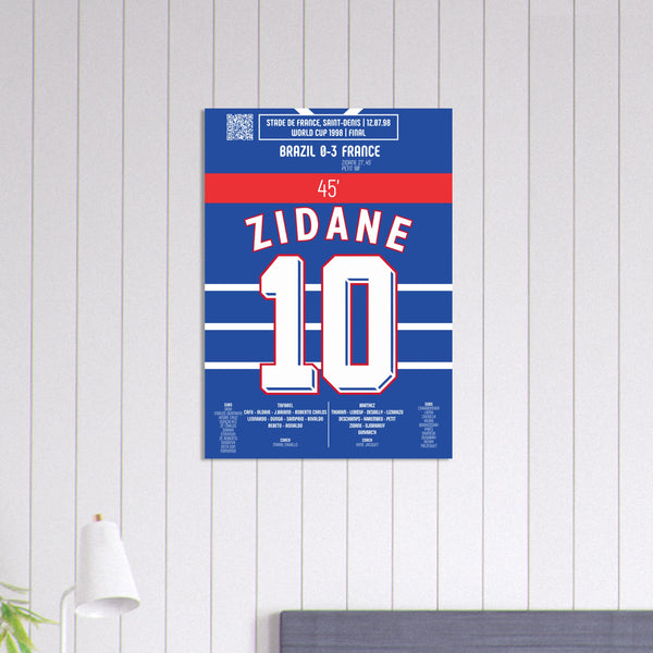 Zinédine Zidane : 2ᵉ But de la Finale – Coupe du Monde 1998 – France vs Brésil