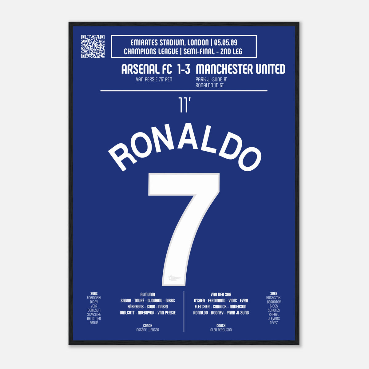 Cristiano Ronaldo : Coup Franc Fulgurant contre Arsenal – Ligue des Champions 2009 - Manchester United