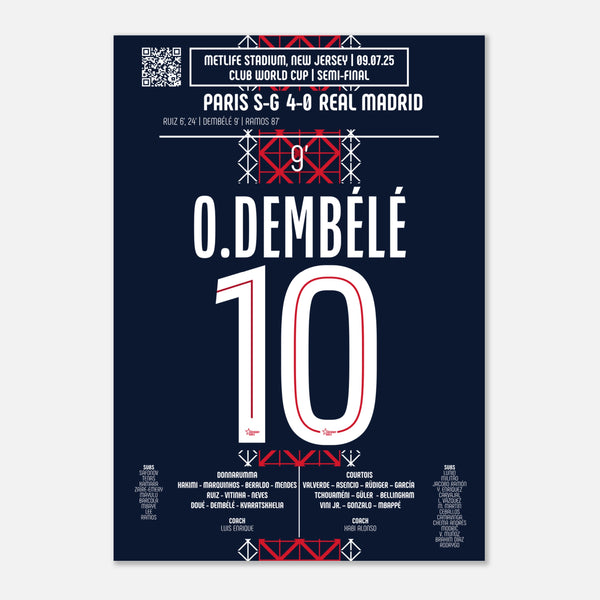 Ousmane Dembélé : Le Deuxième But – Demi‑finale Coupe du Monde des Clubs – PSG vs Real Madrid – 9 juillet 2025