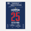 Poster de la victoire du Paris Saint-Germain - PSG vs Inter Milan 2025 (V2)