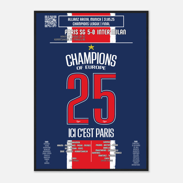 Paris Saint-Germain : Le Sacre Suprême – Finale Ligue des Champions – PSG vs Inter Milan – 31 mai 2025 (V1)