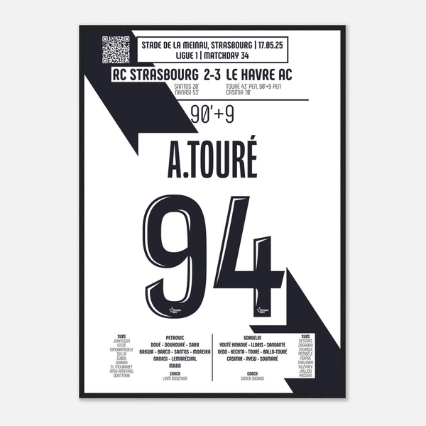 Abdoulaye Touré : Le But du Maintien – Ligue 1 – Strasbourg vs Le Havre – 17 mai 2025