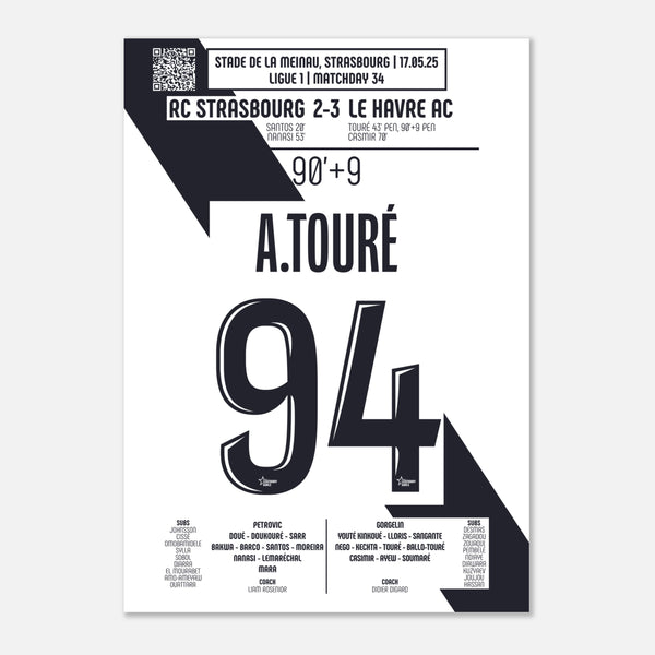 Abdoulaye Touré : Le But du Maintien – Ligue 1 – Strasbourg vs Le Havre – 17 mai 2025
