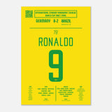 Ronaldo: But historique lors de la finale de la Coupe du monde – Corée/Japon 2002 - Poster / A4