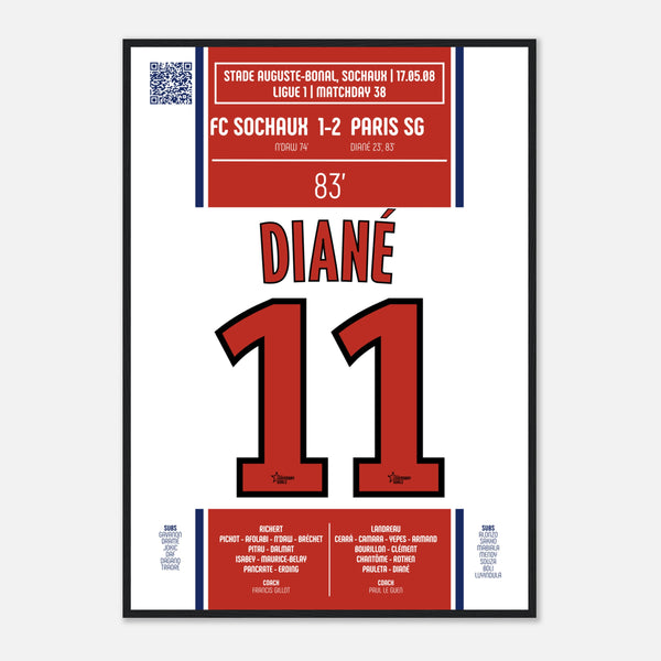 Amara Diané : But du Maintien contre Sochaux – Ligue 1 2008 - PSG