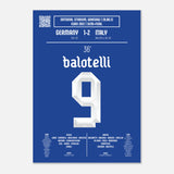 Mario Balotelli: But emblématique contre l’Allemagne – Euro 2012 - Poster / A4