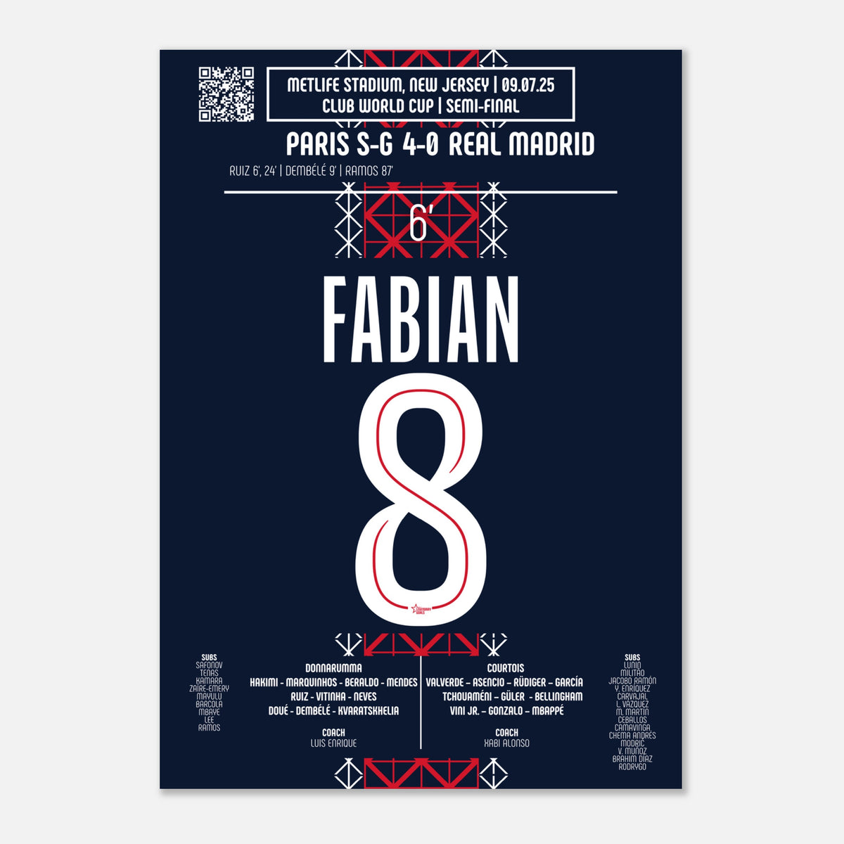 Fabián Ruiz : L’Ouverture Imparable – Demi-finale Coupe du Monde des Clubs – PSG vs Real Madrid – 9 juillet 2025