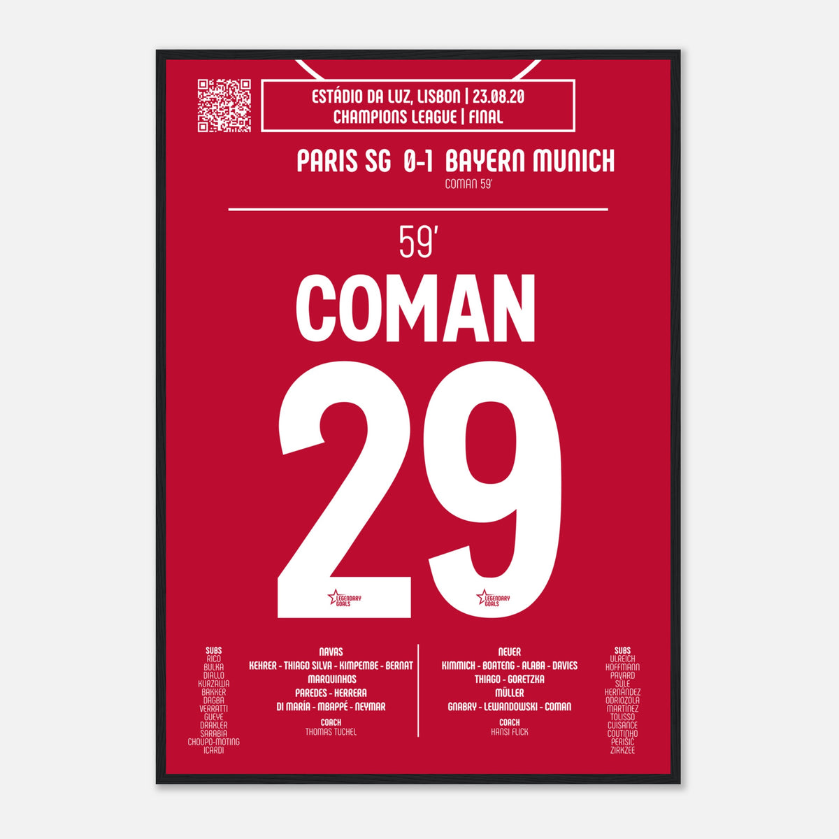 Kingsley Coman: But Iconique en Finale de Ligue des Champions – 2020