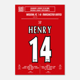 Thierry Henry: But emblématique contre Manchester United – Premier League 2000 - Poster / A4