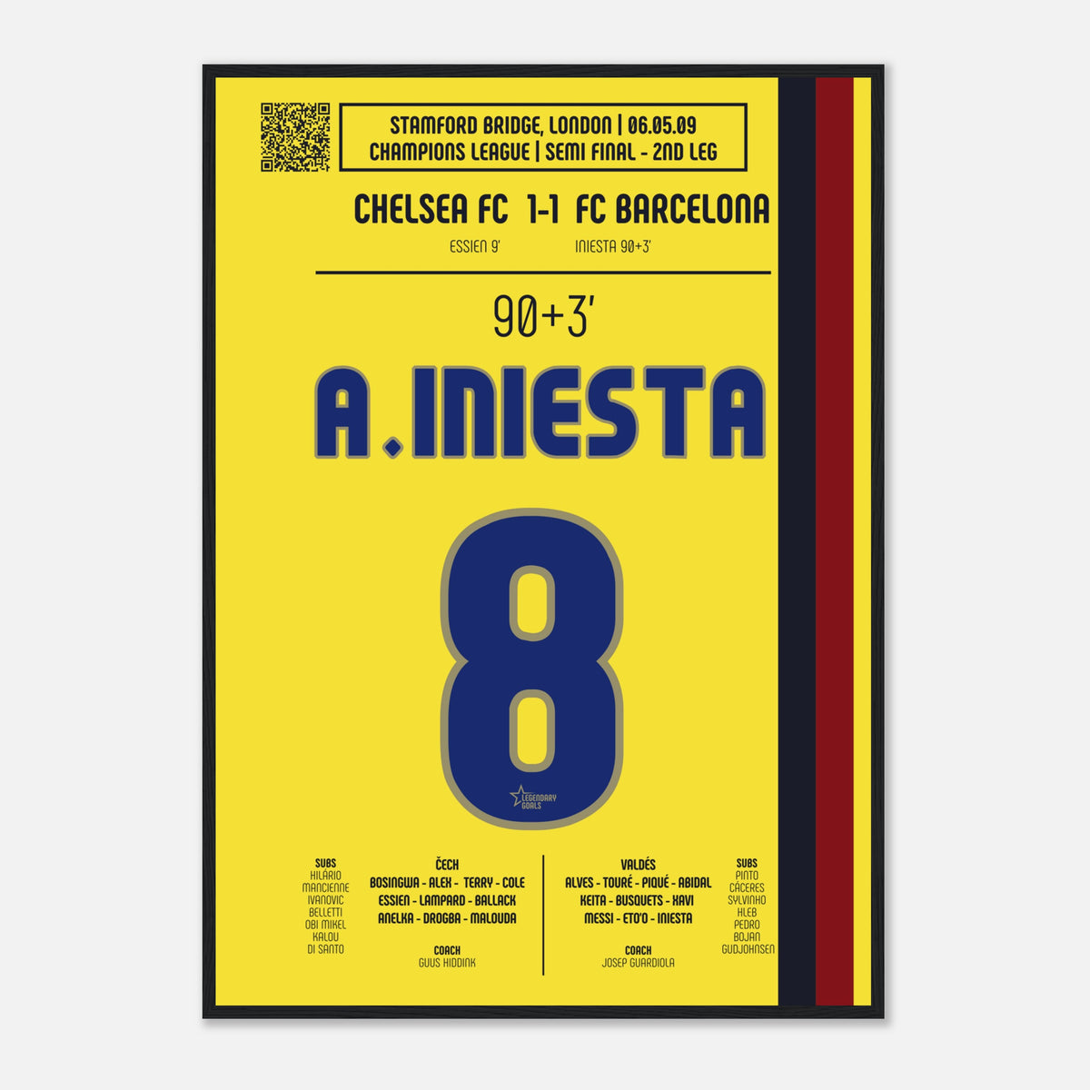 Andrés Iniesta: But Iconique contre Chelsea – Ligue des Champions 2009