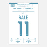 Gareth Bale: la bicyclette emblématique de la finale de la Ligue des champions – 2018 - Poster / A4