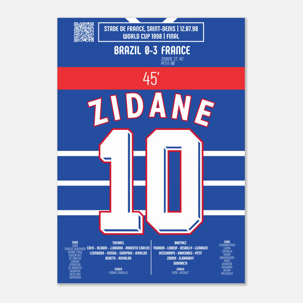 Zinédine Zidane : 2ᵉ But de la Finale – Coupe du Monde 1998 – France vs Brésil