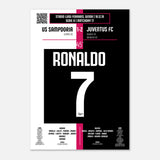 Cristiano Ronaldo: But emblématique contre la Sampdoria – Série A 2019 - Poster / A4