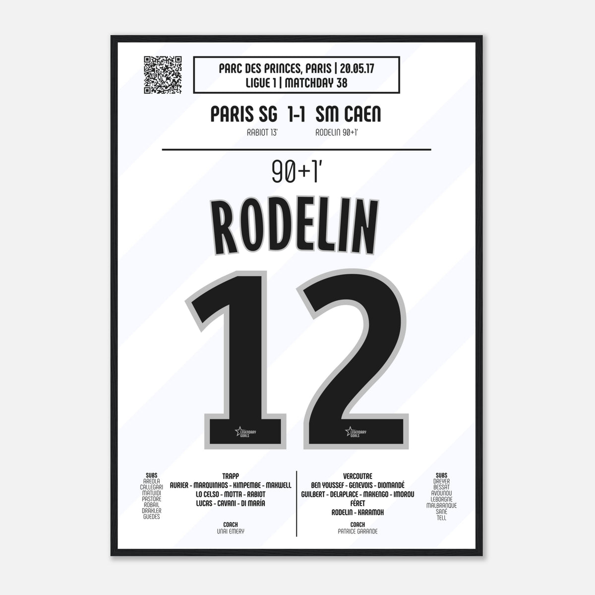 Poster de Ronny Rodelin: But Sauveur contre le PSG – Ligue 1 2017