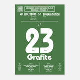 Grafite: But emblématique contre le Bayern Munich – Bundesliga 2009 - Poster / A4