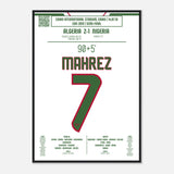 Poster de Riyad Mahrez: But Décisif contre le Nigeria – CAN 2019