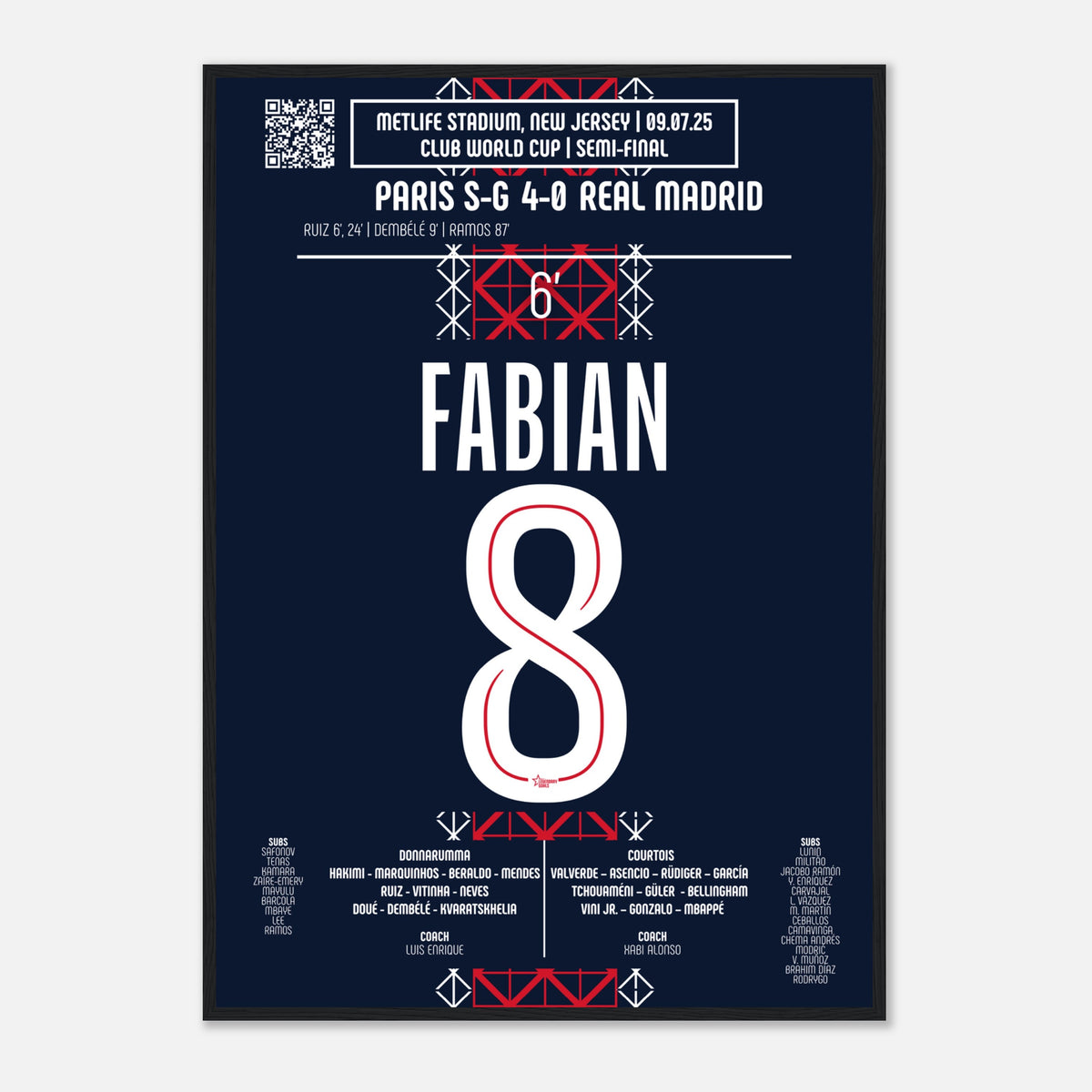Fabián Ruiz : L’Ouverture Imparable – Demi-finale Coupe du Monde des Clubs – PSG vs Real Madrid – 9 juillet 2025