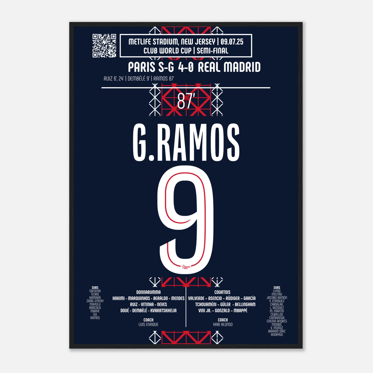 Gonçalo Ramos : Le Quatrième But – Demi-finale Coupe du Monde des Clubs – PSG vs Real Madrid – 9 juillet 2025