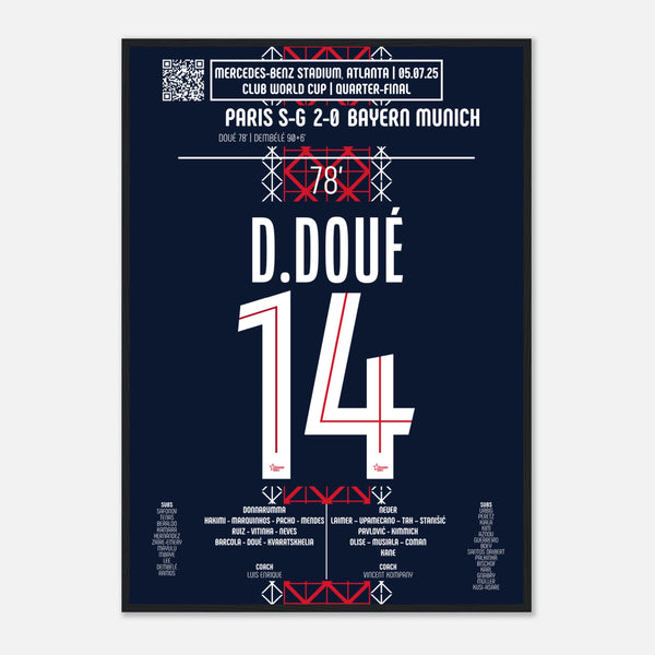Désiré Doué : L’Éclair Décisif – Quart de finale Coupe du Monde des Clubs – PSG vs Bayern Munich – 5 juillet 2025