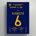 Póster del gol de Andrés Iniesta - Países Bajos vs España 2010