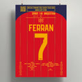 Póster del gol de Ferran Torres - España vs Argentina 2026 - Legendary Goals