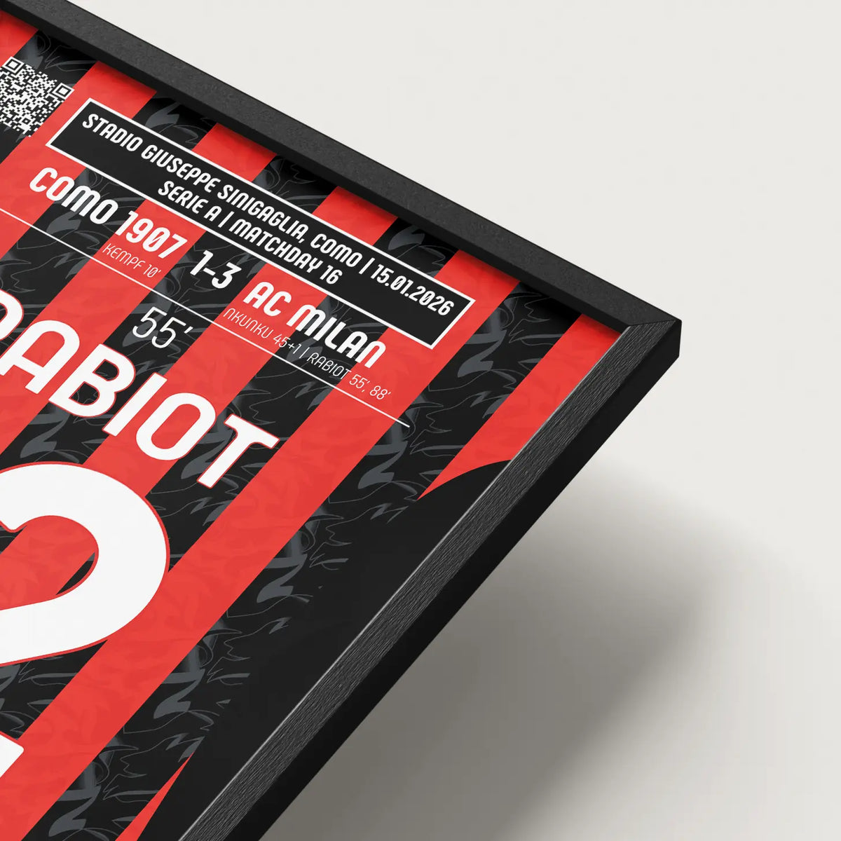 Poster du 1er but d’Adrien Rabiot – Como vs Milan 2026