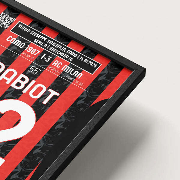 Poster du 1er but d’Adrien Rabiot – Como vs Milan 2026