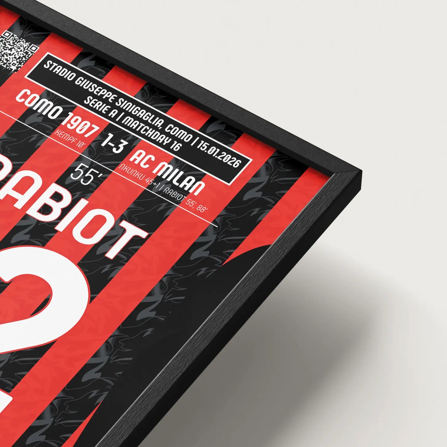 Poster du 1er but d’Adrien Rabiot – Como vs Milan 2026
