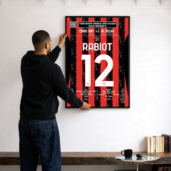 Poster du 1er but d’Adrien Rabiot – Como vs Milan 2026