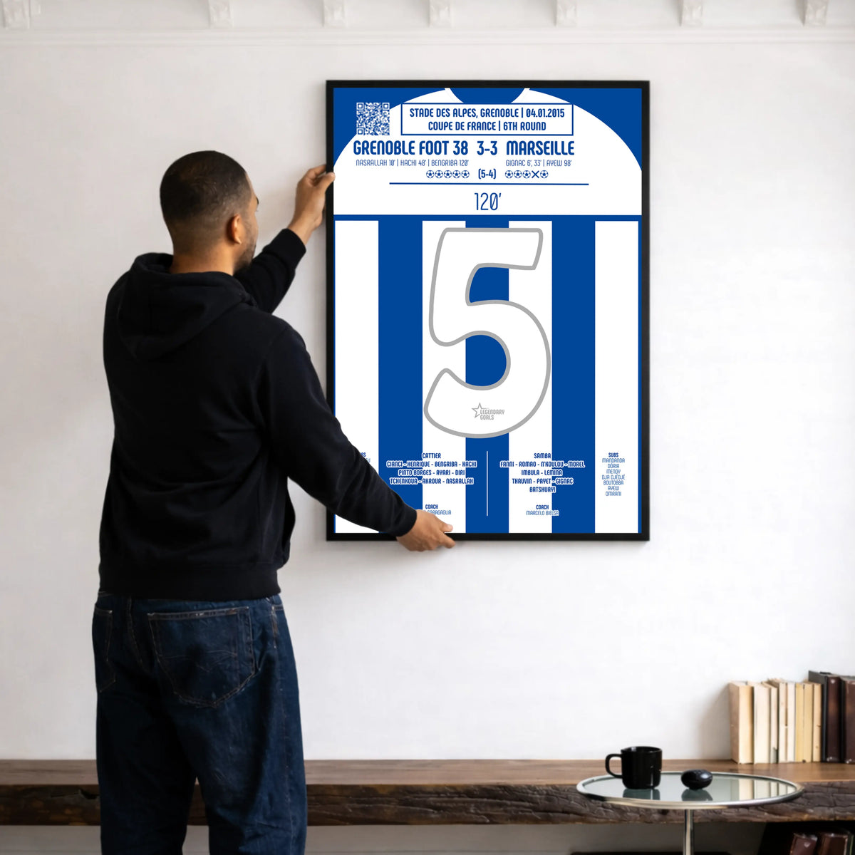 Poster du but de Selim Bengriba - Grenoble vs Marseille 2015