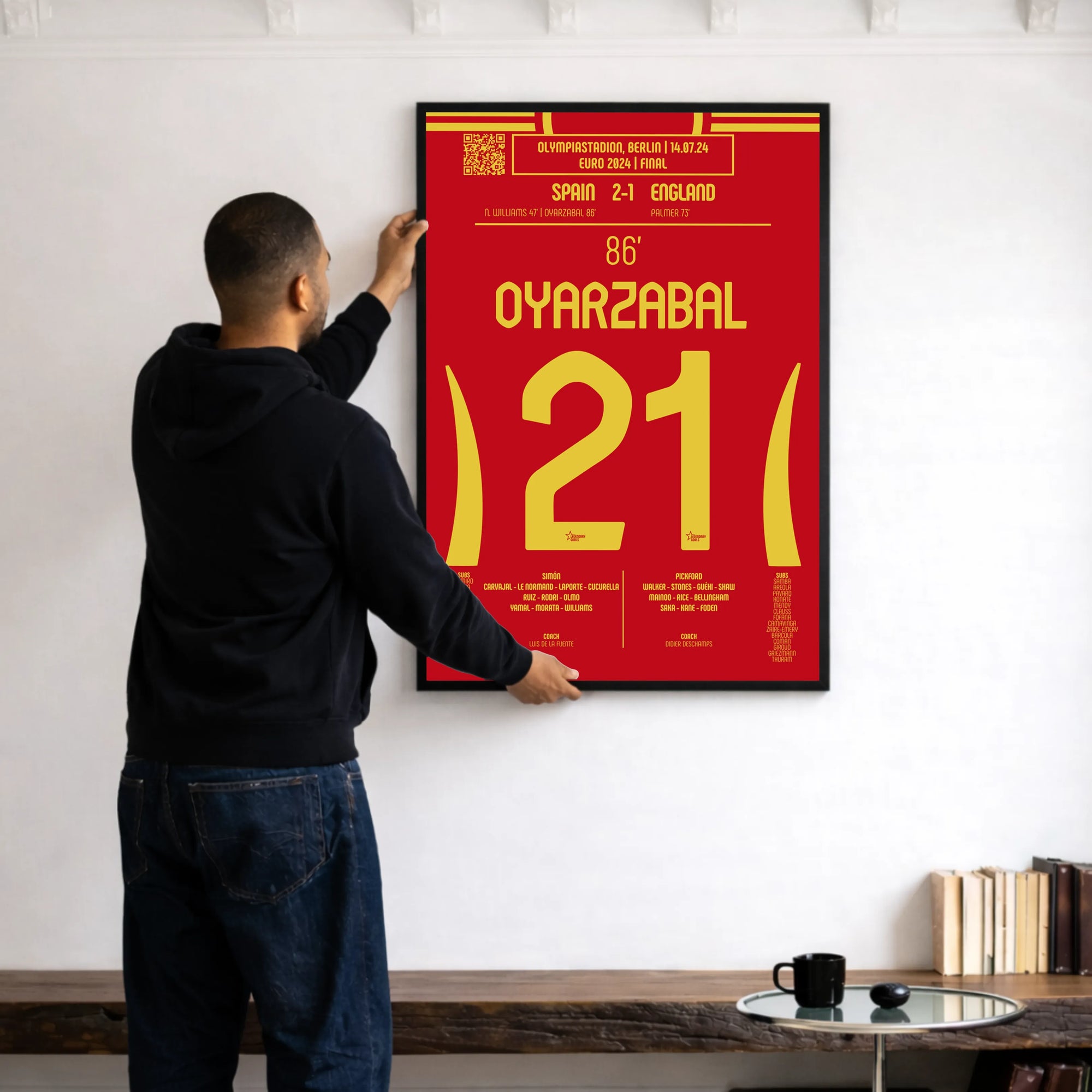 Póster del gol de Mikel Oyarzabal - España vs Inglaterra 2024 - Legendary Goals