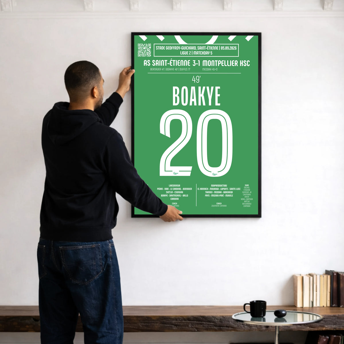 Poster du but d’Augustine Boakye – Saint-Étienne vs Montpellier 2026