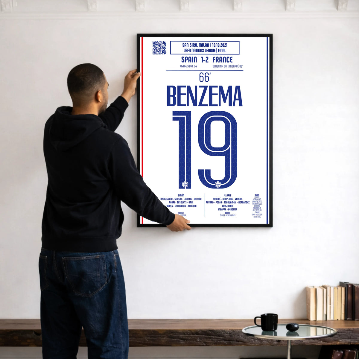 Poster du but de Karim Benzema - Espagne vs France 2021