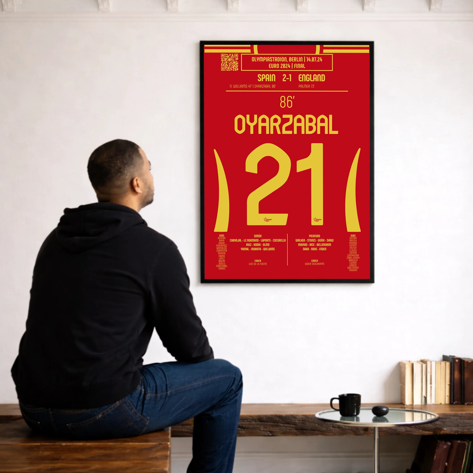 Póster del gol de Mikel Oyarzabal - España vs Inglaterra 2024 - Legendary Goals