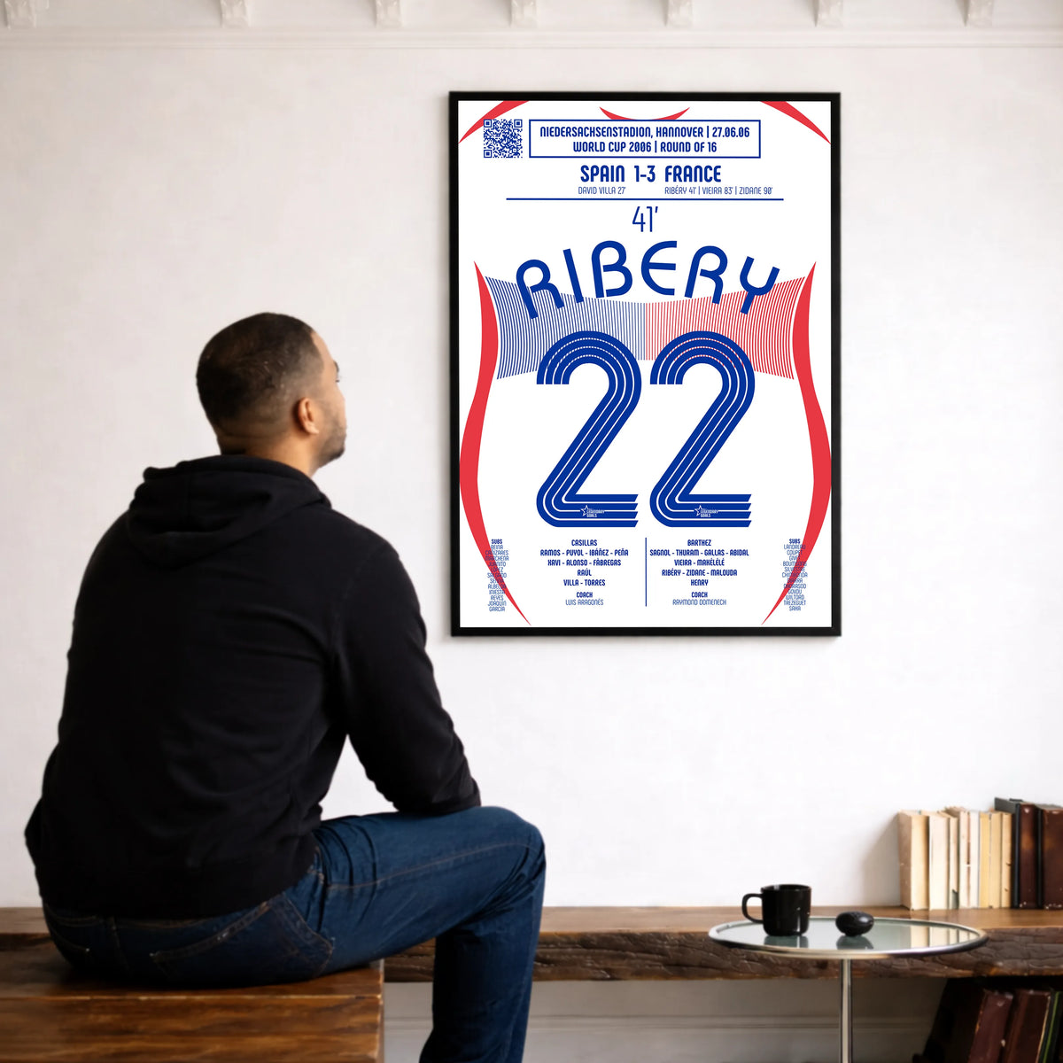 Poster du but de Franck Ribéry - Espagne vs France 2006