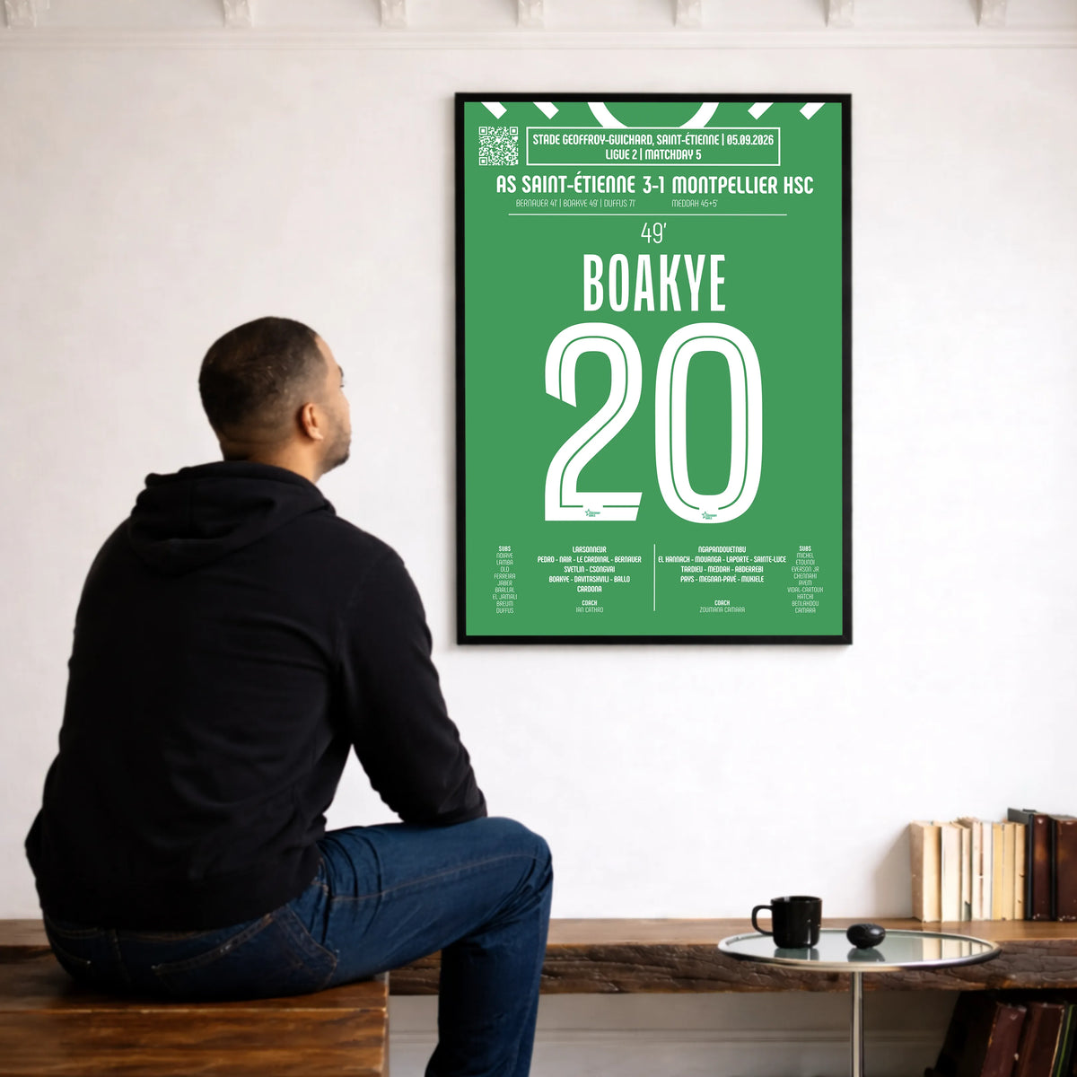 Poster du but d’Augustine Boakye – Saint-Étienne vs Montpellier 2026