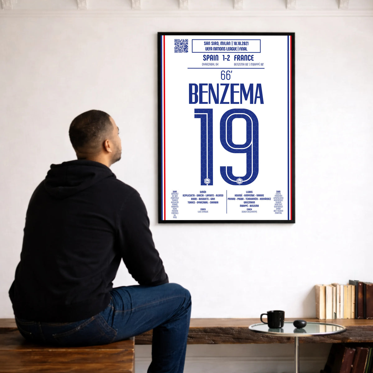 Poster du but de Karim Benzema - Espagne vs France 2021
