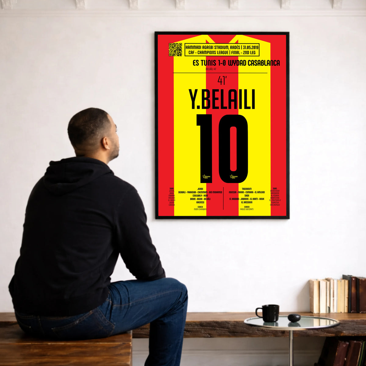 Poster du but de Youcef Belaïli - Espérance de Tunis vs Wydad 2019