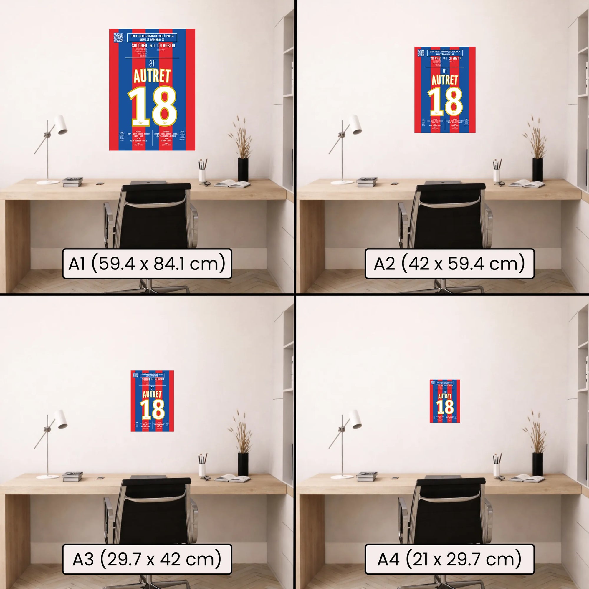 Poster du but de Mathias Autret - Caen vs Bastia 2014