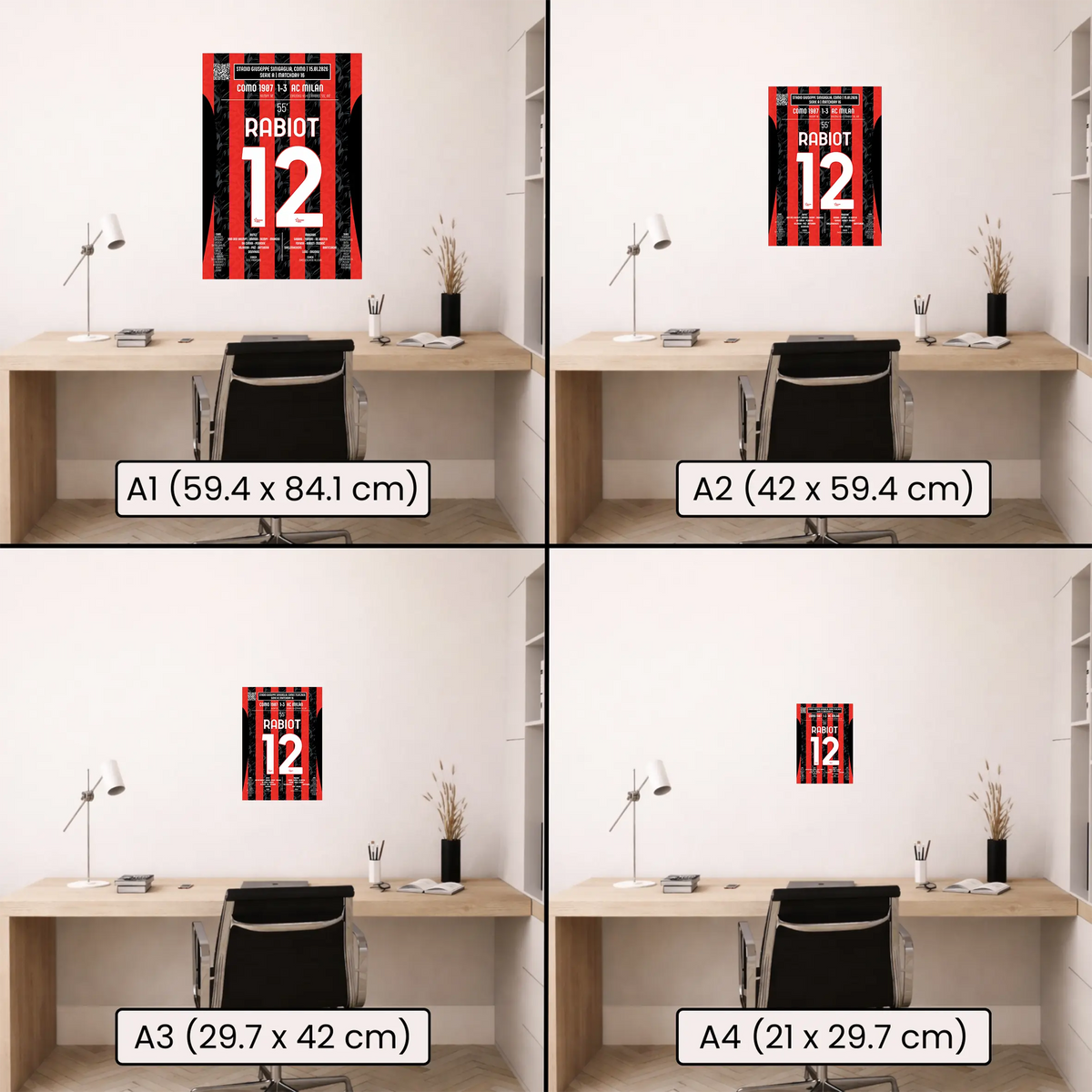 Poster du 1er but d’Adrien Rabiot – Como vs Milan 2026