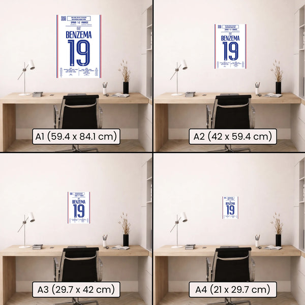 Poster du but de Karim Benzema - Espagne vs France 2021