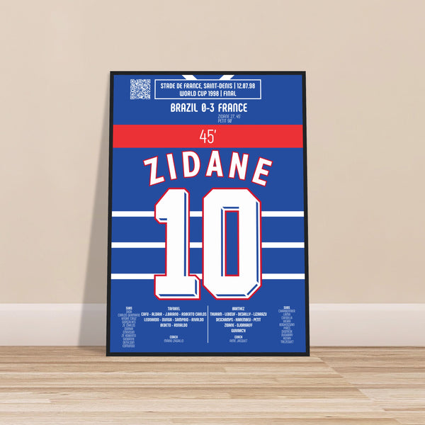 Zinédine Zidane : 2ᵉ But de la Finale – Coupe du Monde 1998 – France vs Brésil
