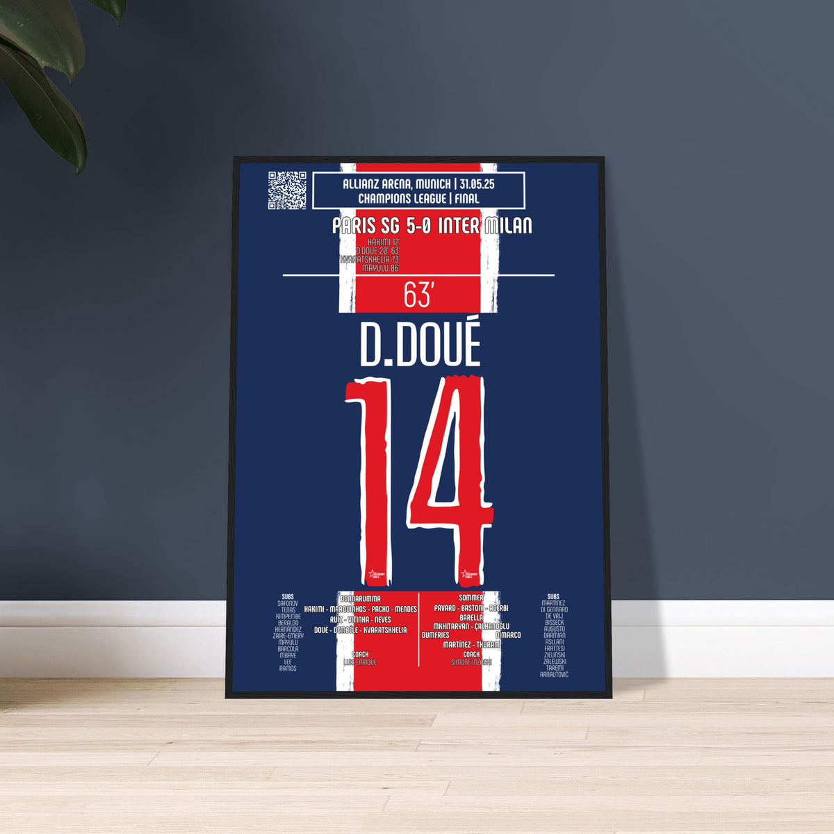 Désiré Doué : Le Coup de Grâce – Finale Ligue des Champions – PSG vs Inter Milan – 31 mai 2025